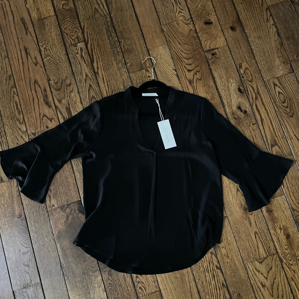 Black Chiffon Blouse